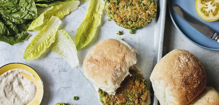 Pea & Cheddar Burgers