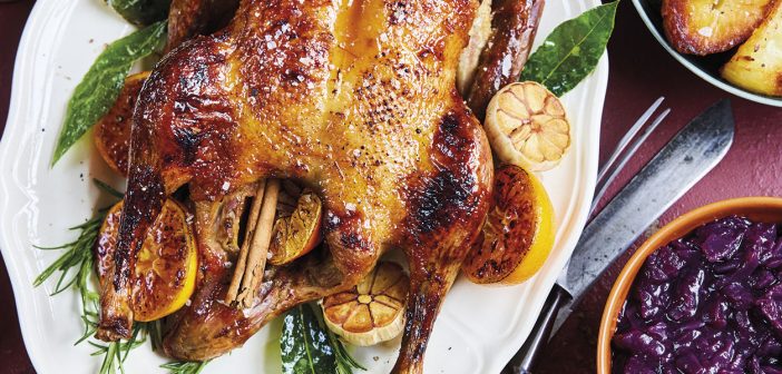 Christmas Spiced Orange Roast Duck