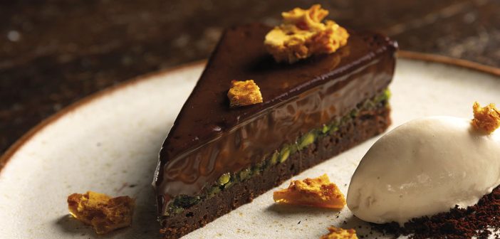 Chocolate and Pistachio Tart